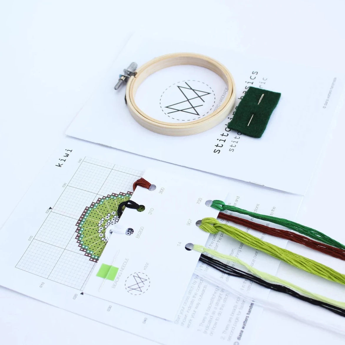 gather here classes-Cross Stitch - Kiwi-class-gather here online