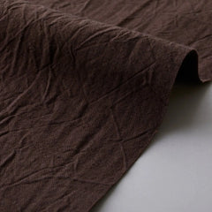 Kokka-Cotton Linen Canvas Hand Washed - Espresso-fabric-gather here online