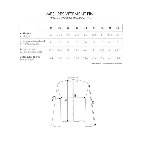 Atelier Brunette-LA Chemise Amirale Shirt Pattern-sewing pattern-gather here online