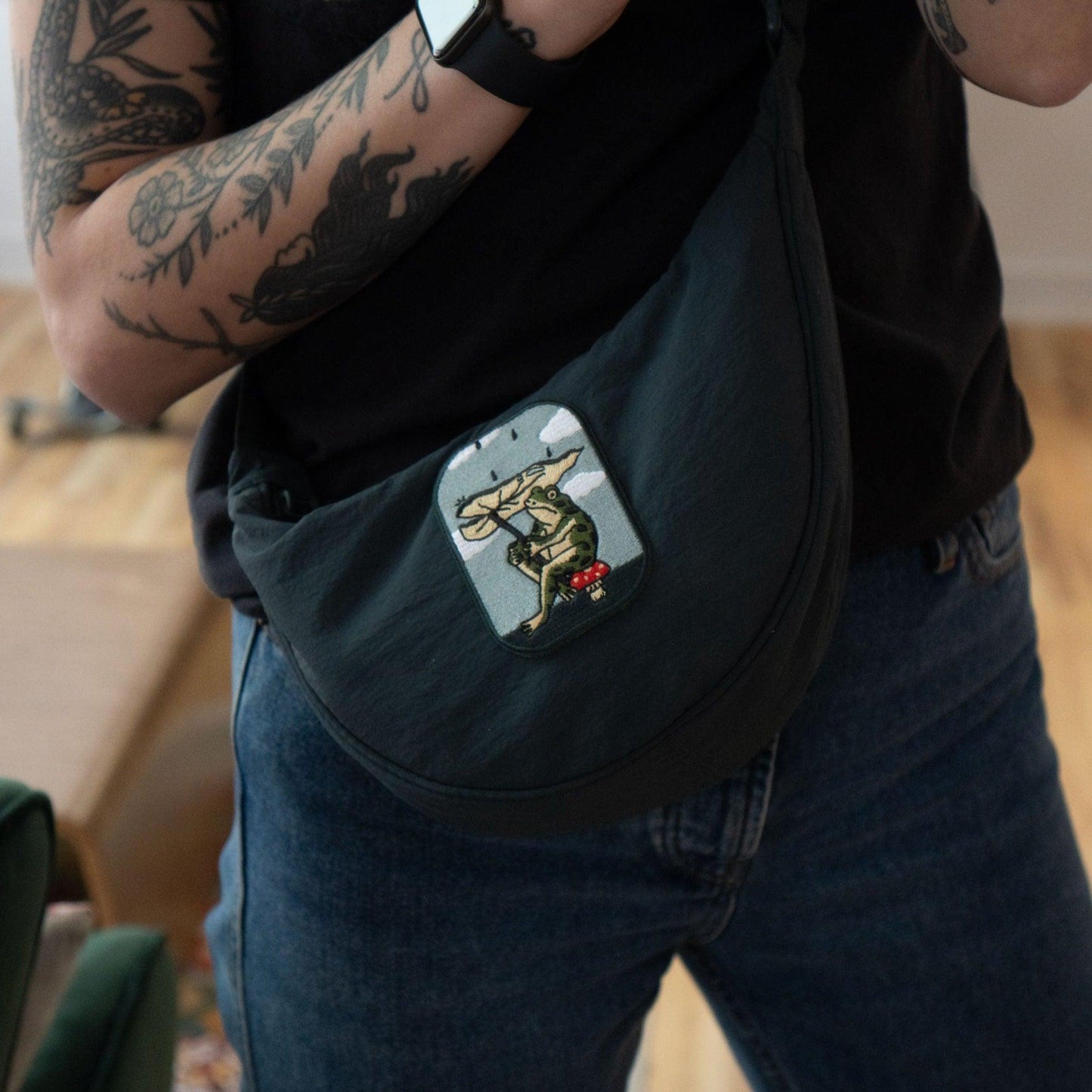 Stay Home Club-Leaf Umbrella Sticky Patch-accessory-gather here online