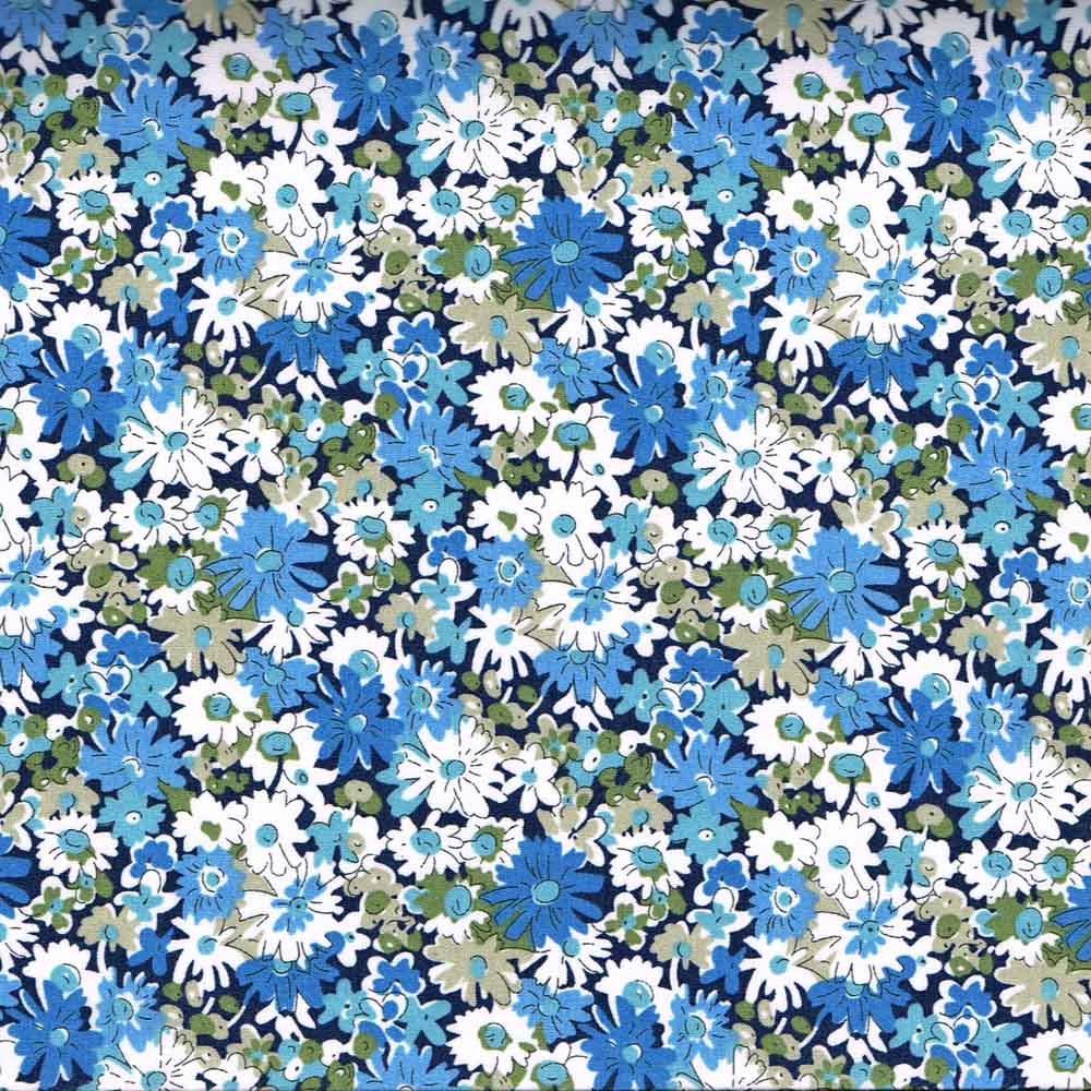 Liberty of London-Tana Lawn - Libby Blue-fabric-gather here online