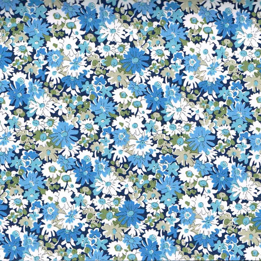 Liberty of London-Tana Lawn - Libby Blue-fabric-gather here online