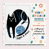 Stay Home Club-LIfe's A Mess Vinyl Sticker-sticker-gather here online
