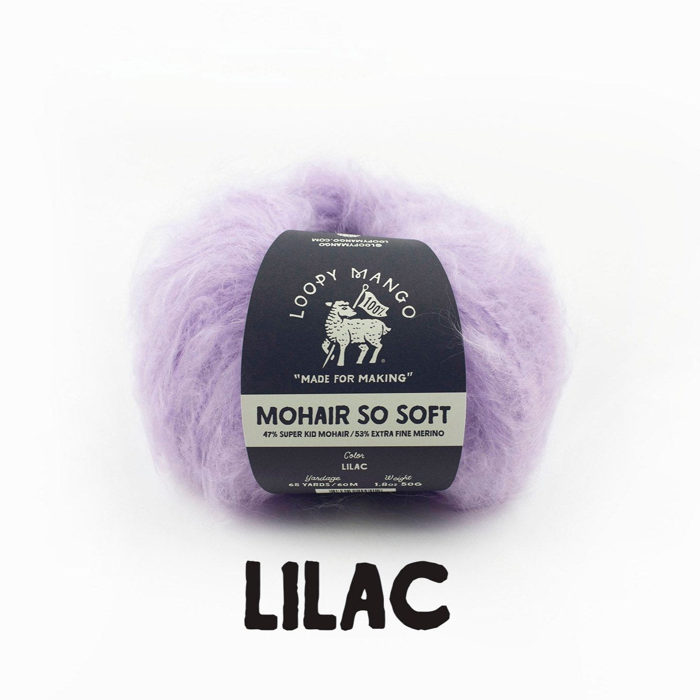 Loopy Mango-Mohair So Soft-yarn-Lilac-gather here online