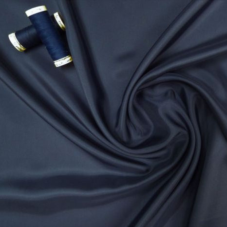 Lady McElroy-Midnight Navy - Lotus Viscose/Acetate Lining-fabric-gather here online