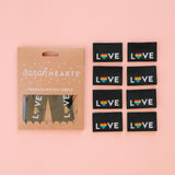Sarah Hearts-Love Pride Heart Woven Labels-notion-gather here online