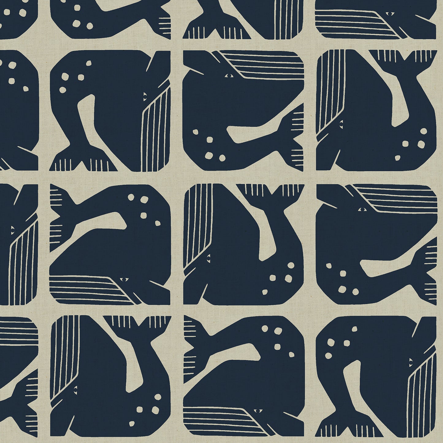 Cotton + Steel-Grumpy Whale Blue-Gray Unbleached-fabric-gather here online