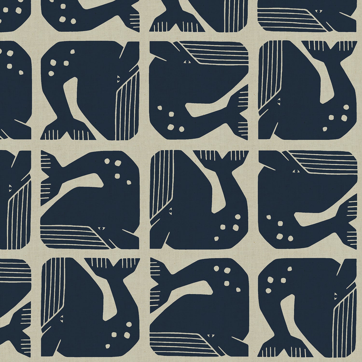 Cotton + Steel-Grumpy Whale Blue-Gray Unbleached-fabric-gather here online