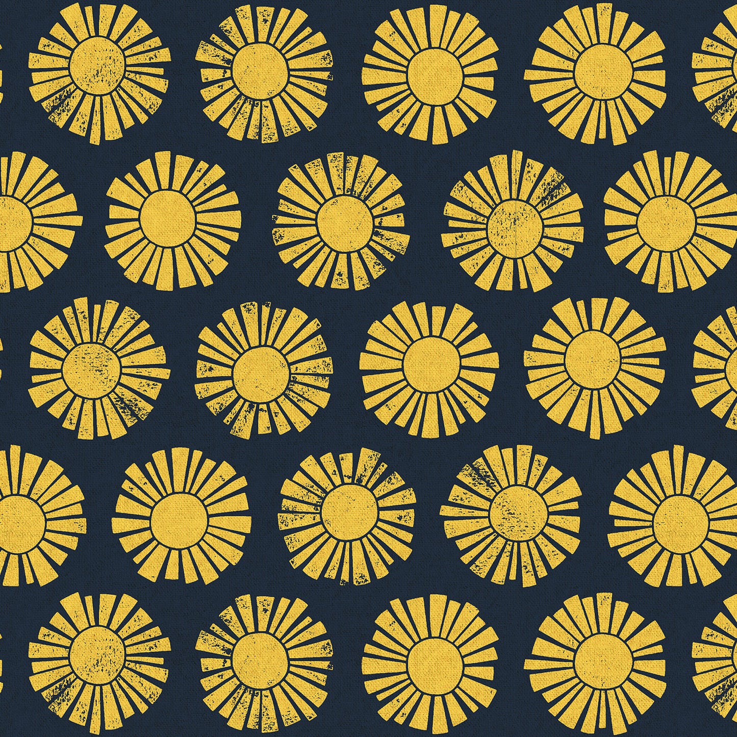 Cotton + Steel-Sunshine Navy Unbleached Canvas-fabric-gather here online