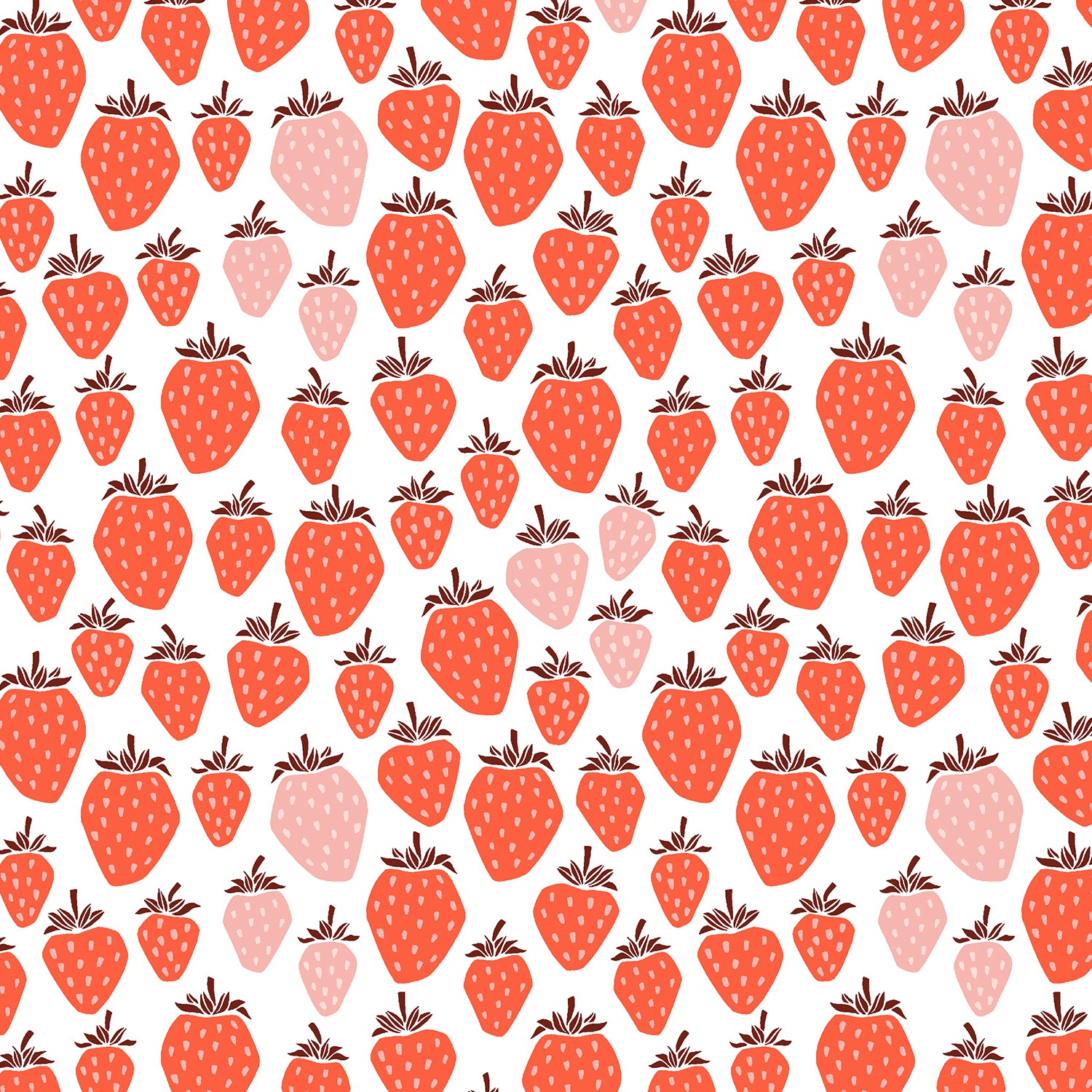Cotton + Steel-Queen Of Berries Blushing Red-fabric-gather here online