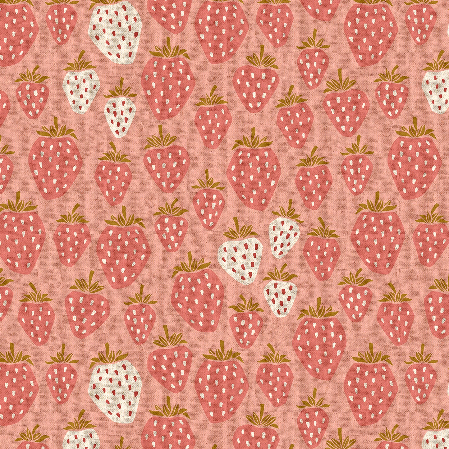 Cotton + Steel-Queen Of Berries Flushed Unbleached Canvas-fabric-gather here online