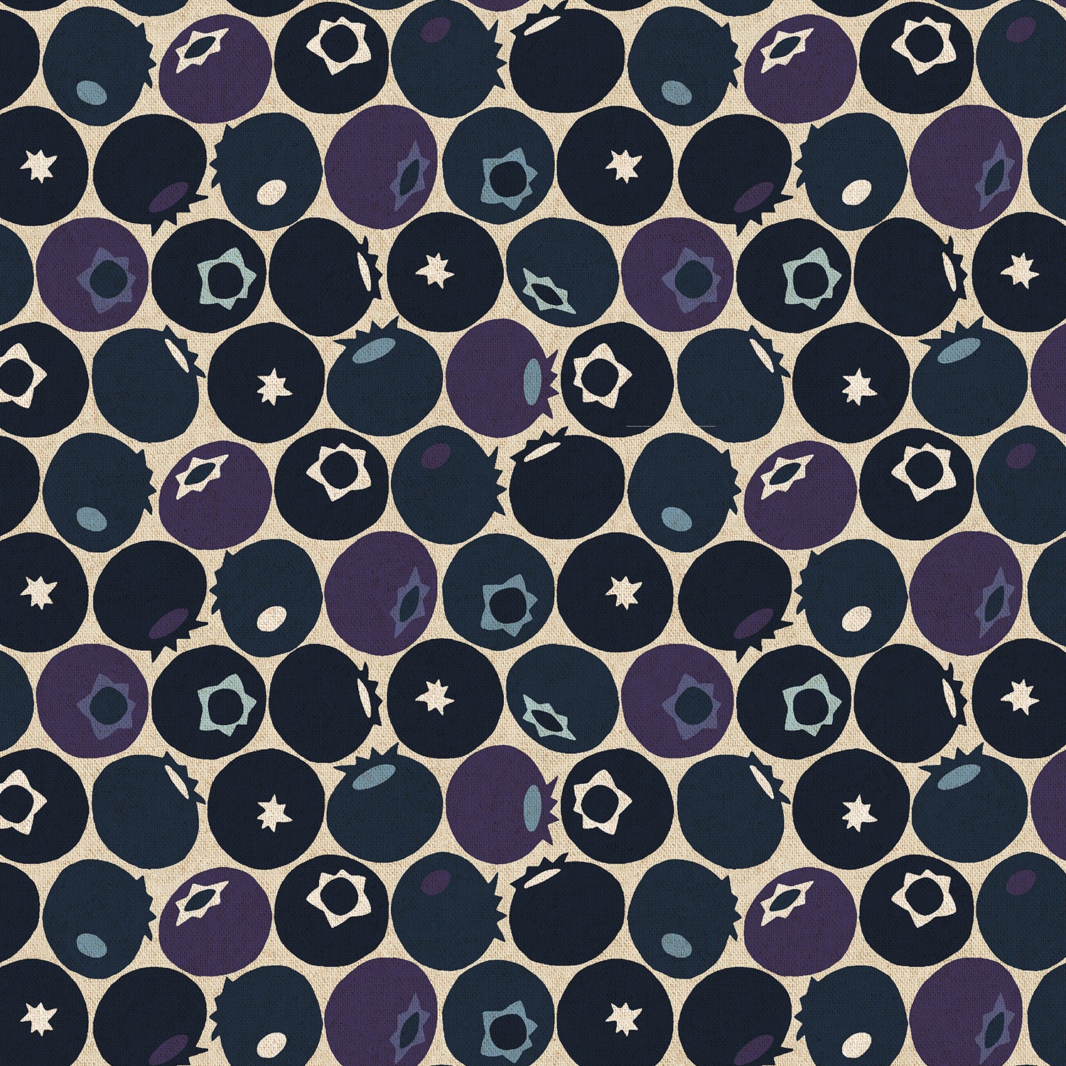 Cotton + Steel-Blueberry Blueberry Hill Unbleached Canvas-fabric-gather here online