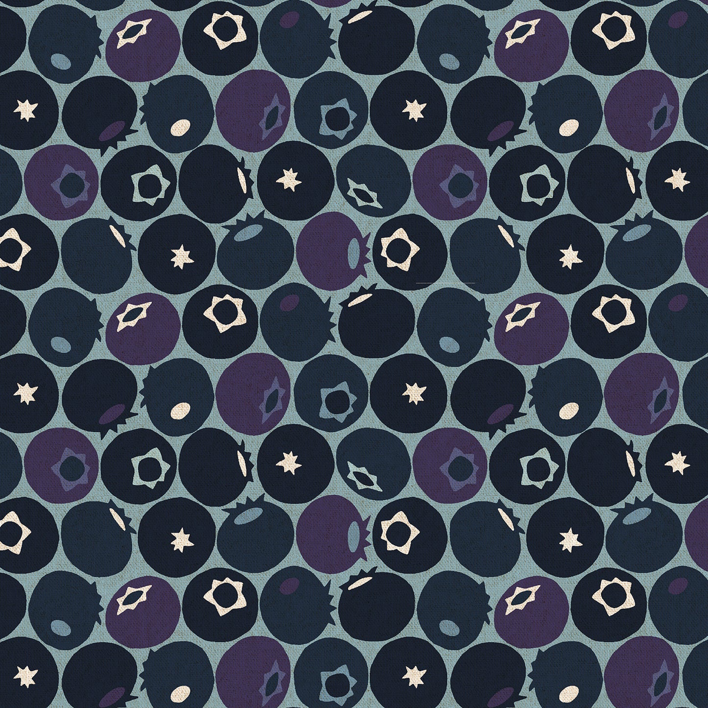 Cotton + Steel-Blueberry Downpour Unbleached Canvas-fabric-gather here online