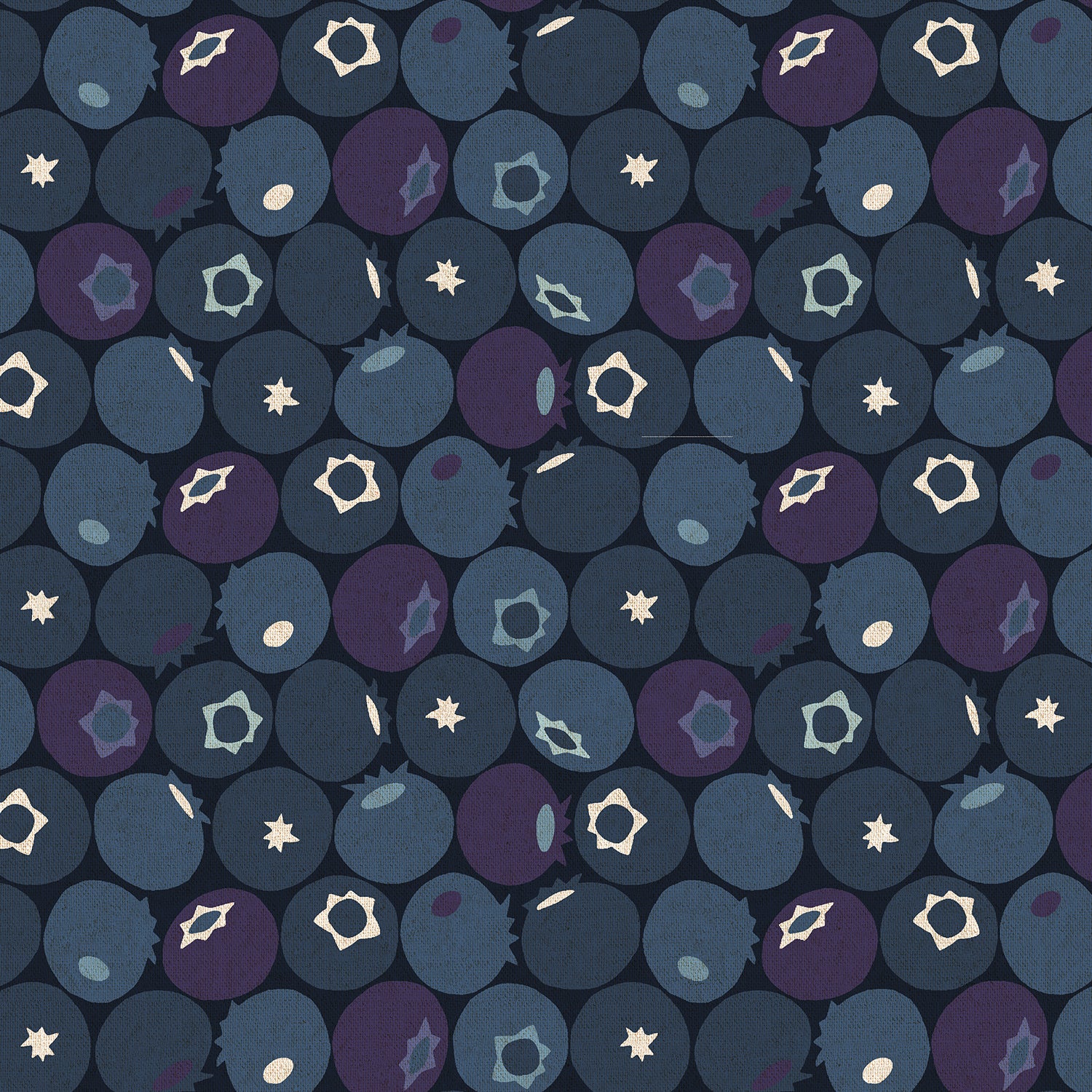 Cotton + Steel-Blueberry Blue Dusk Unbleached Canvas-fabric-gather here online