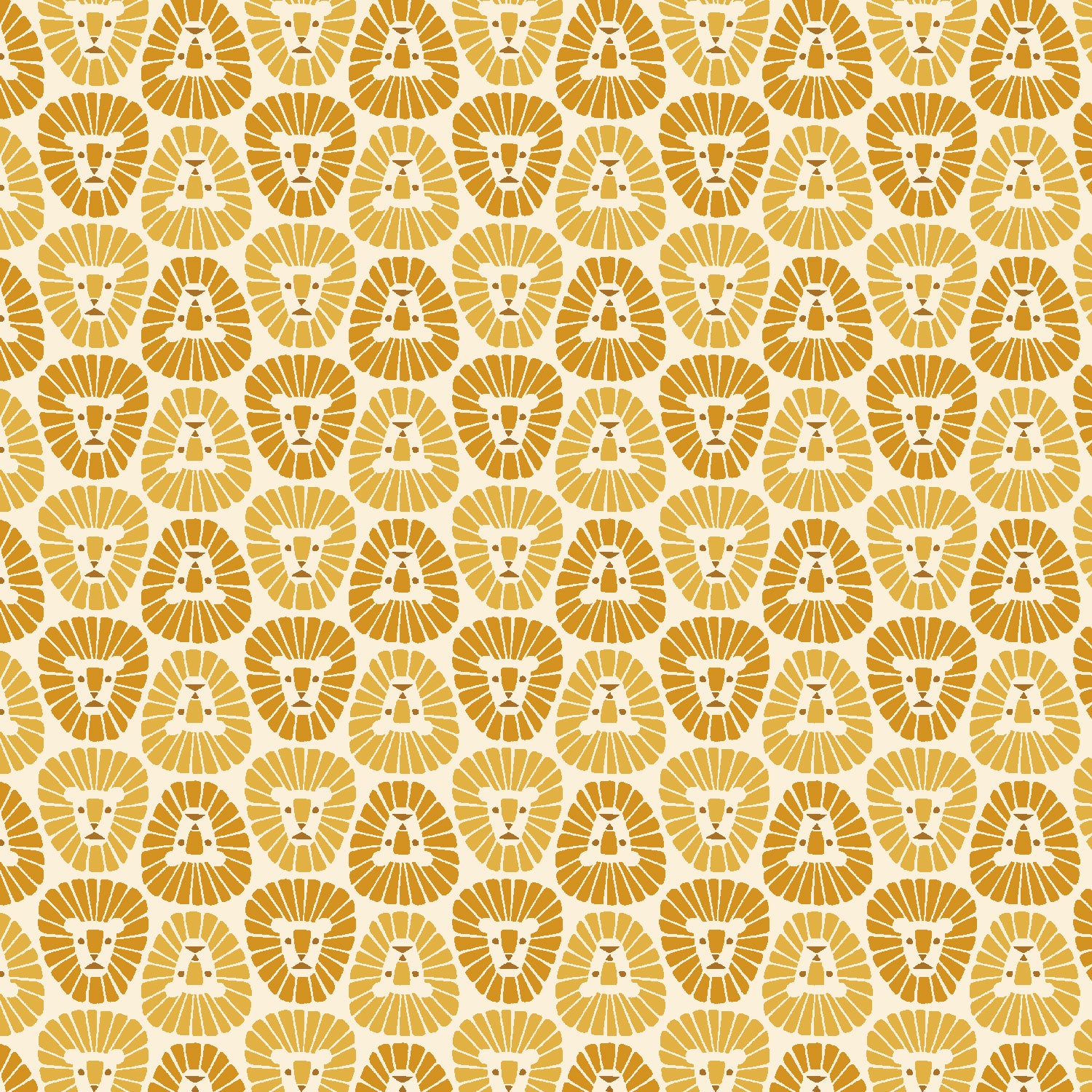 Cotton + Steel-Lion Rising Sun-fabric-gather here online