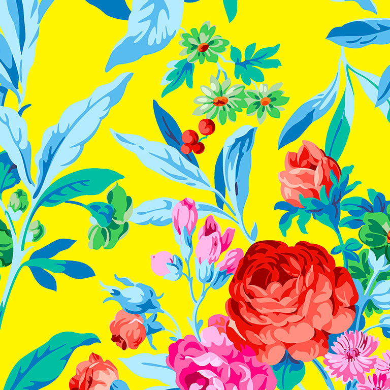 Liberty of London-Tana Lawn - Matilda Bloom Yellow-fabric-gather here online