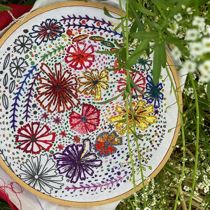 gather here classes-Embroidery Club - Flowers - 4 sessions-class-gather here online