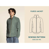 Wardrobe By Me-Men's Fleece Jacket Pattern-sewing pattern-gather here online