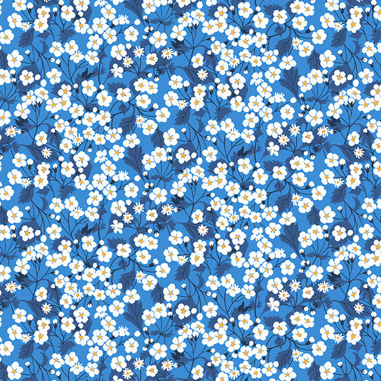 Liberty of London-Tana Lawn - Mitsi Valeria Dark Blue-fabric-gather here online