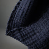 Merchant & Mills-Soft Stitch Jacquard Navy-fabric-gather here online