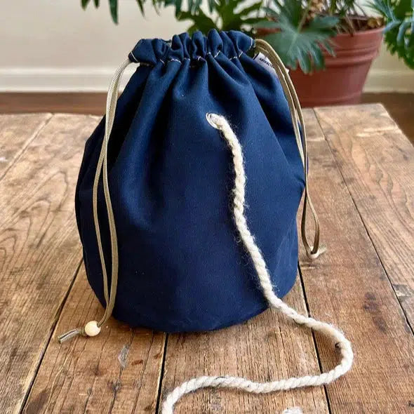 Artifact-Yarn Skein Sack - Navy-craft organizer-gather here online