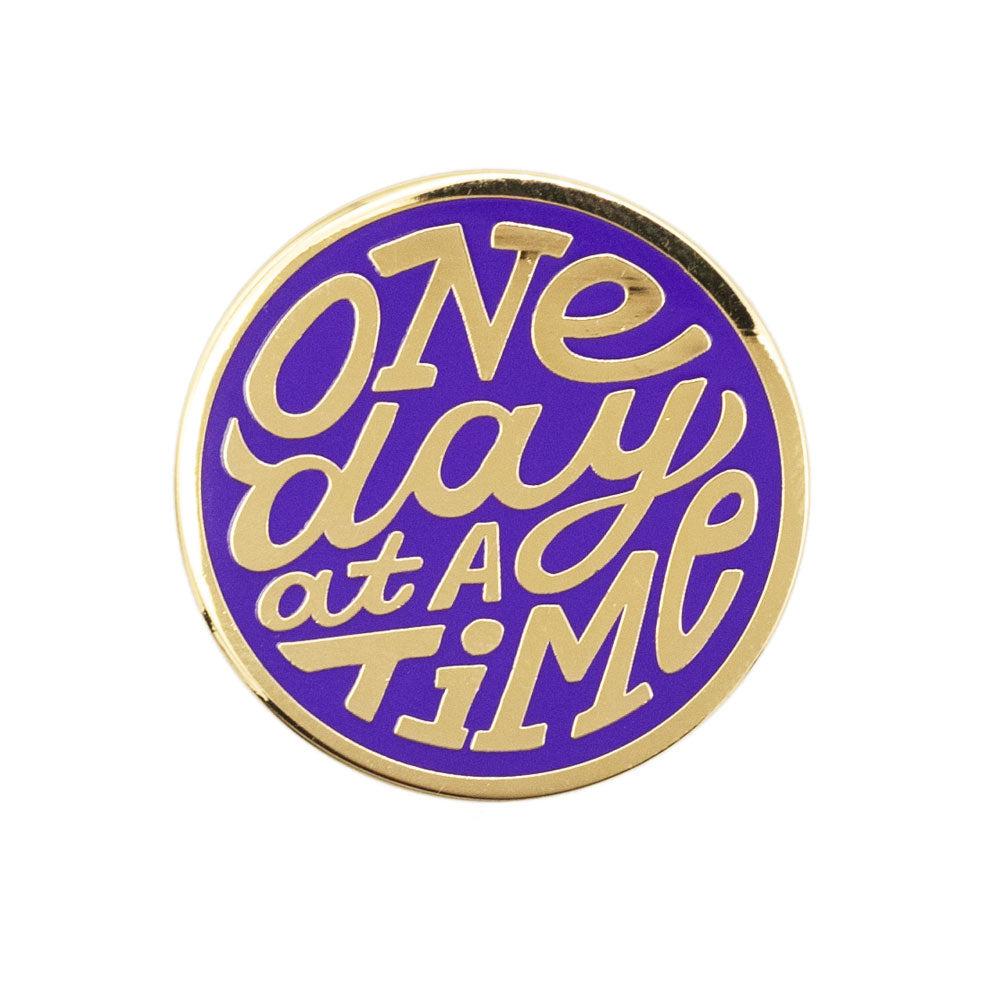 Little Shop of Pins-One Day At A Time Enamel Pin-accessory-gather here online
