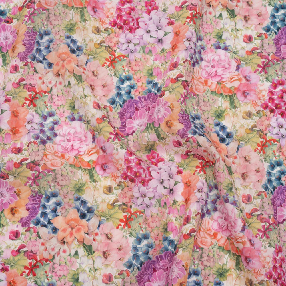 Liberty of London-Tana Lawn - Painted Travels Pink-fabric-gather here online