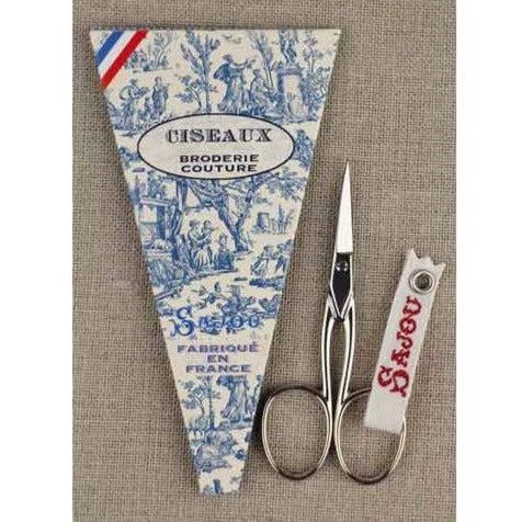 Sajou-Censy Nickel-Plated Embroidery Scissors-embroidery notion-gather here online