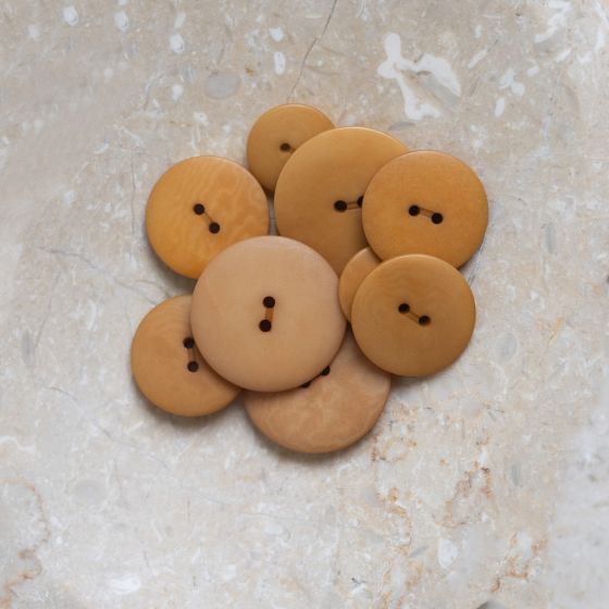 Atelier Brunette-15mm Palm Button (each)-button-Ochre-gather here online