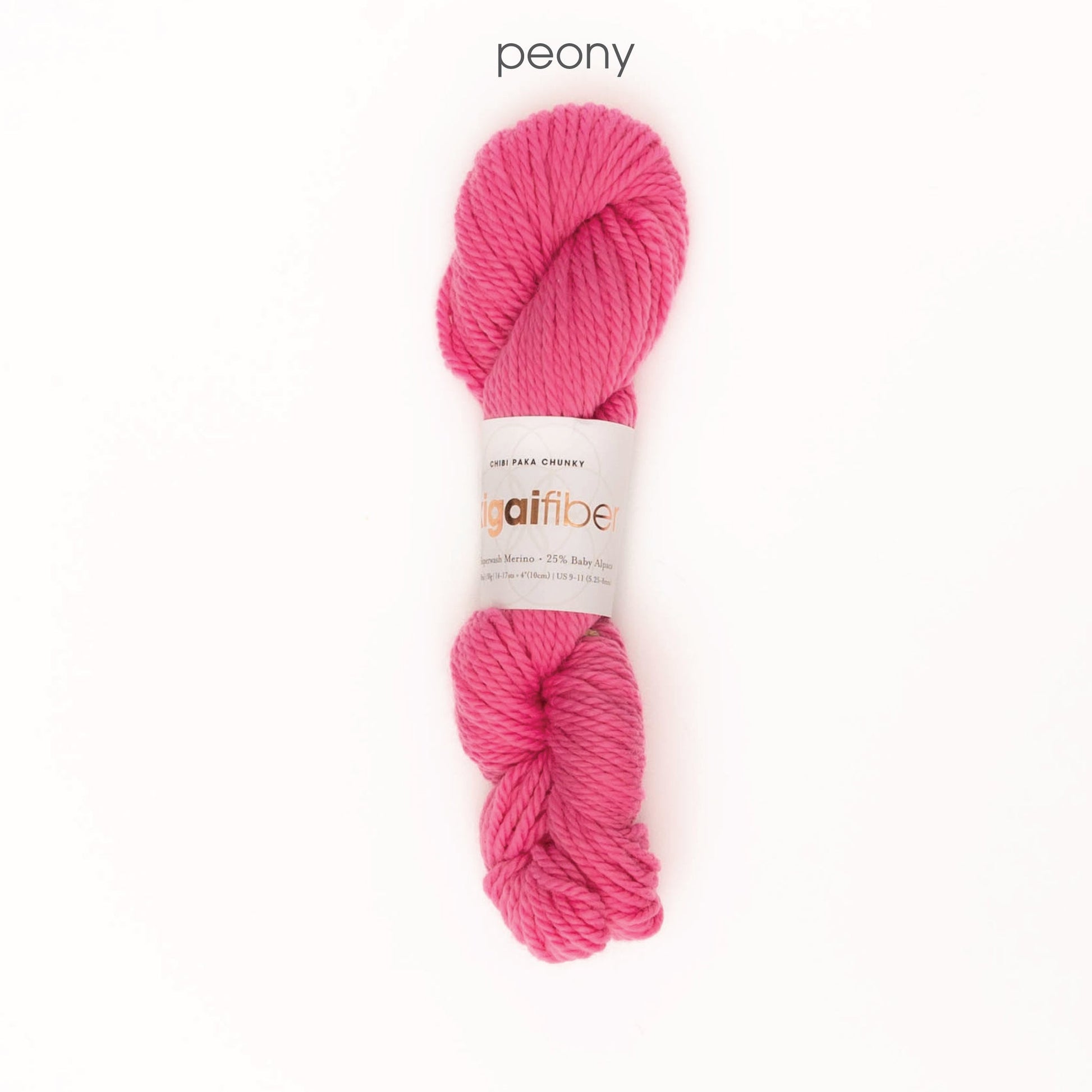 Ikigai Fiber-Chibi Paka Chunky - Skein-yarn-Peony-gather here online