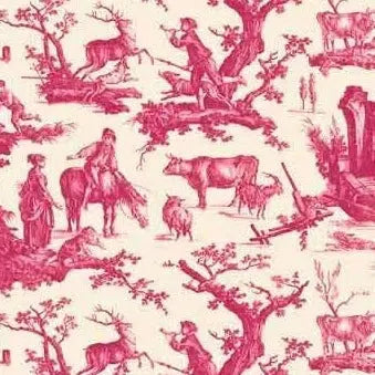 Sajou-Fabric Pincushion - Pink Toile de Jouy-sewing notion-gather here online