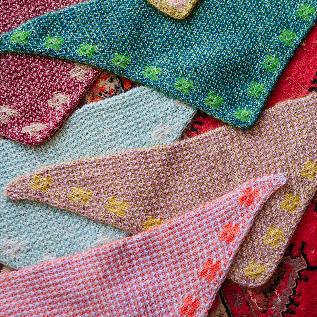 gather here classes-Knitting - Pressed Flowers Kerchief-class-gather here online