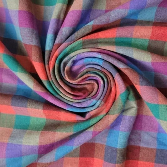 Lady McElroy-Organic Cotton - Prism Gingham-fabric-gather here online