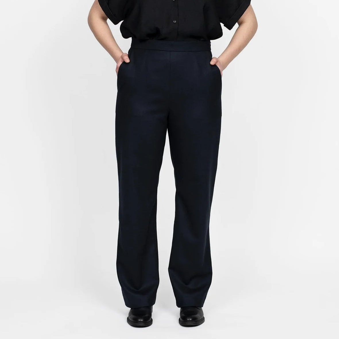 Assembly Line-Regular Fit Trousers Pattern-sewing pattern-gather here online