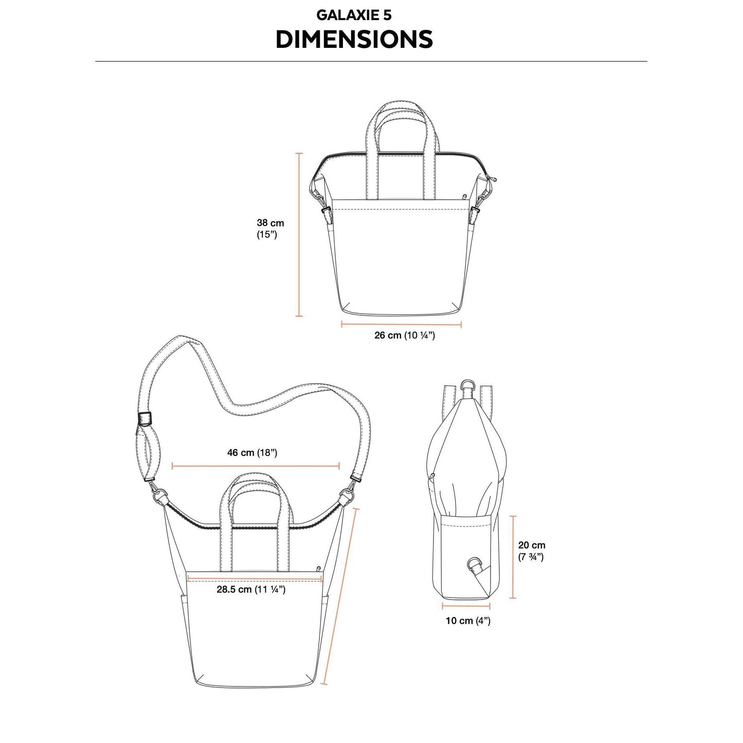 2021 // GALAXIE 5 - 3-in-1 Convertible backpack - Jalie