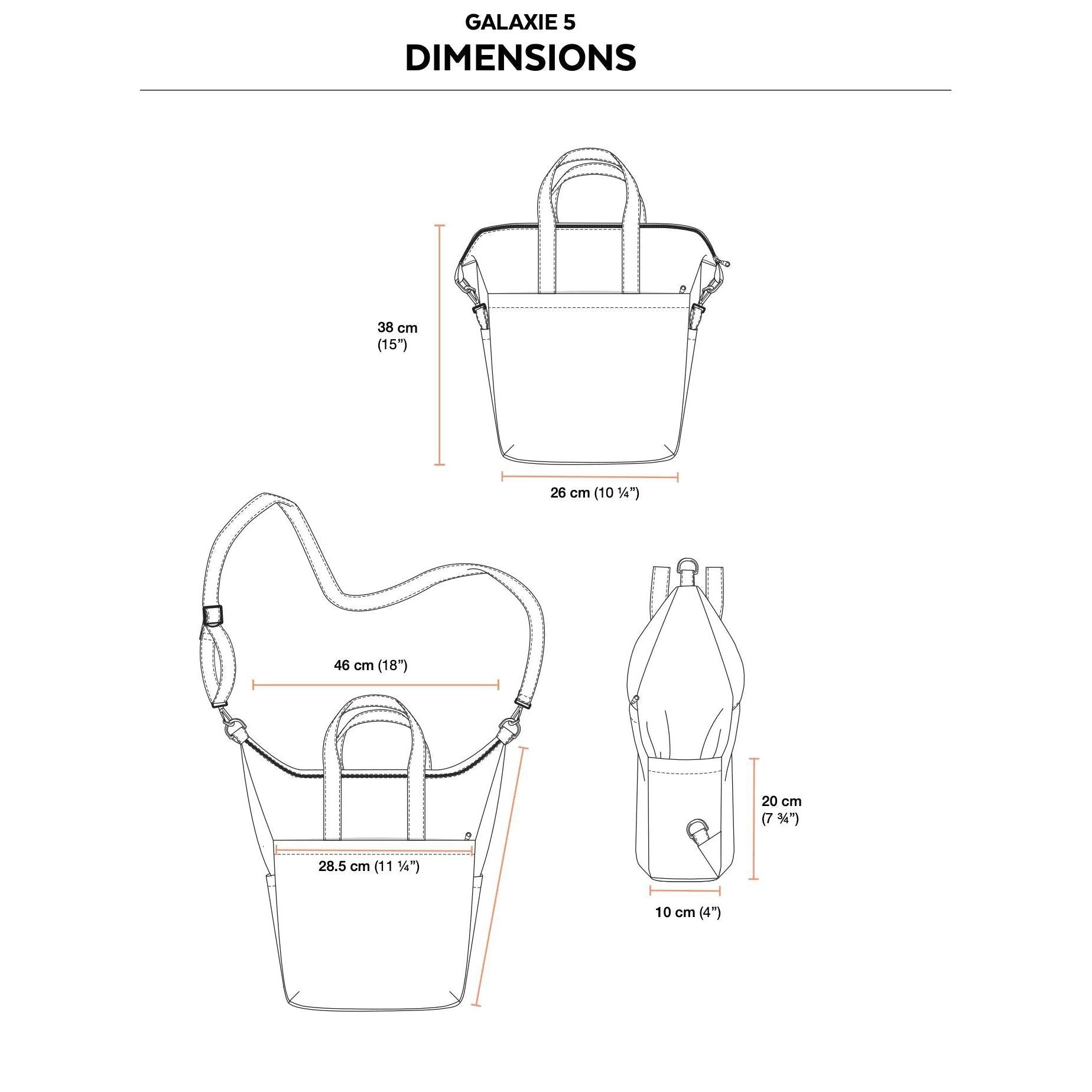 2021 // GALAXIE 5 - 3-in-1 Convertible backpack - Jalie
