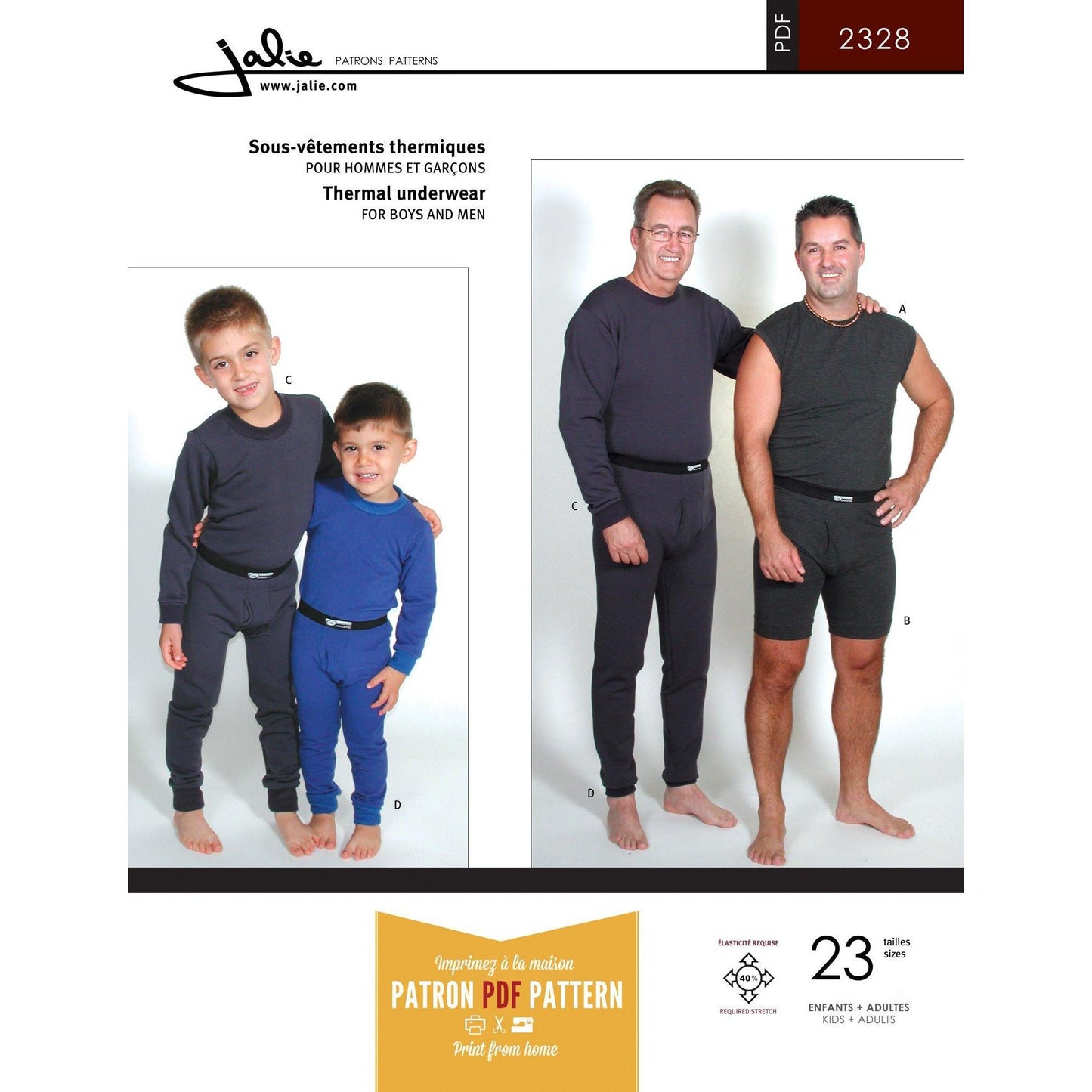 2328 // Thermal Underwear - Jalie