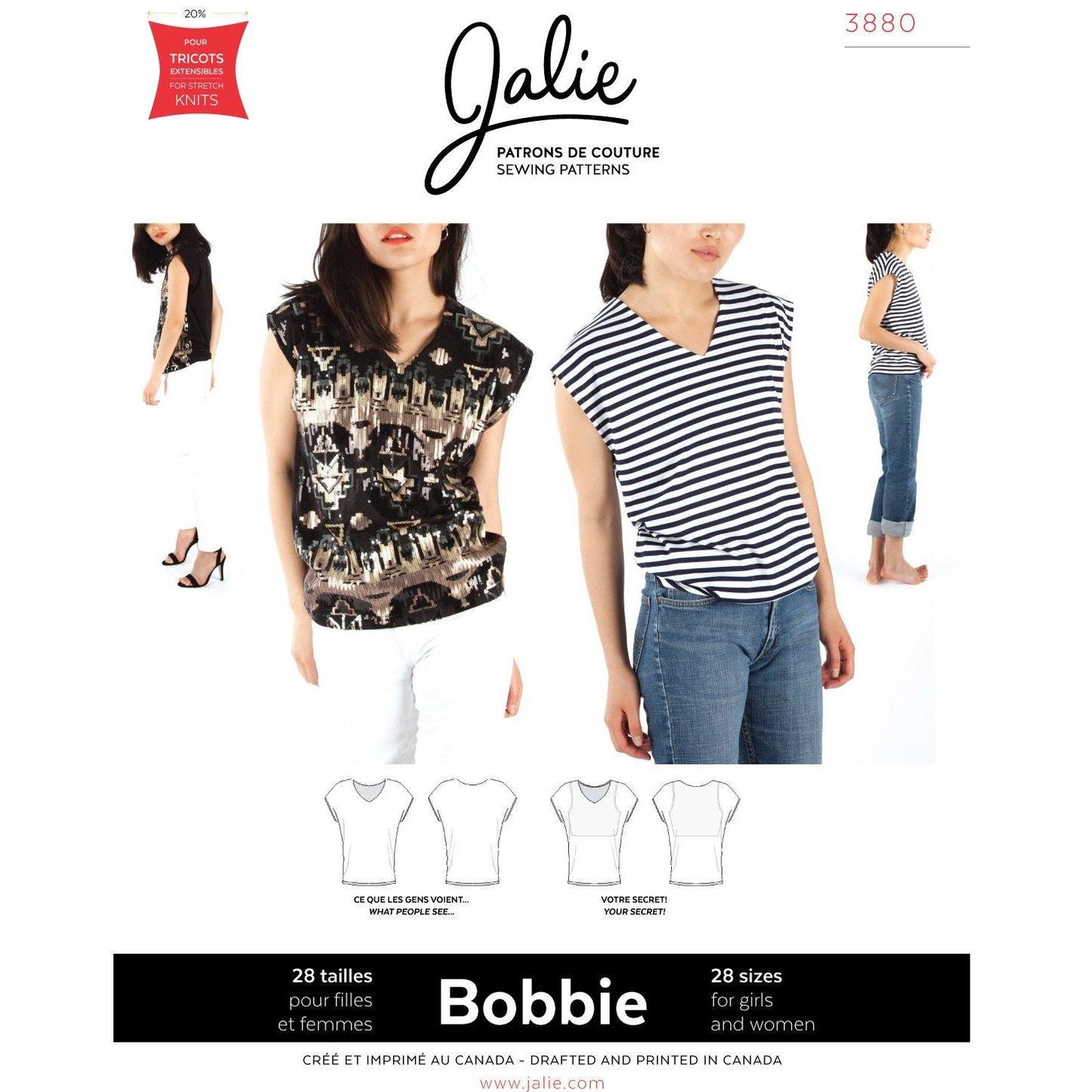 3880 - V-Neck Top Pattern Cover