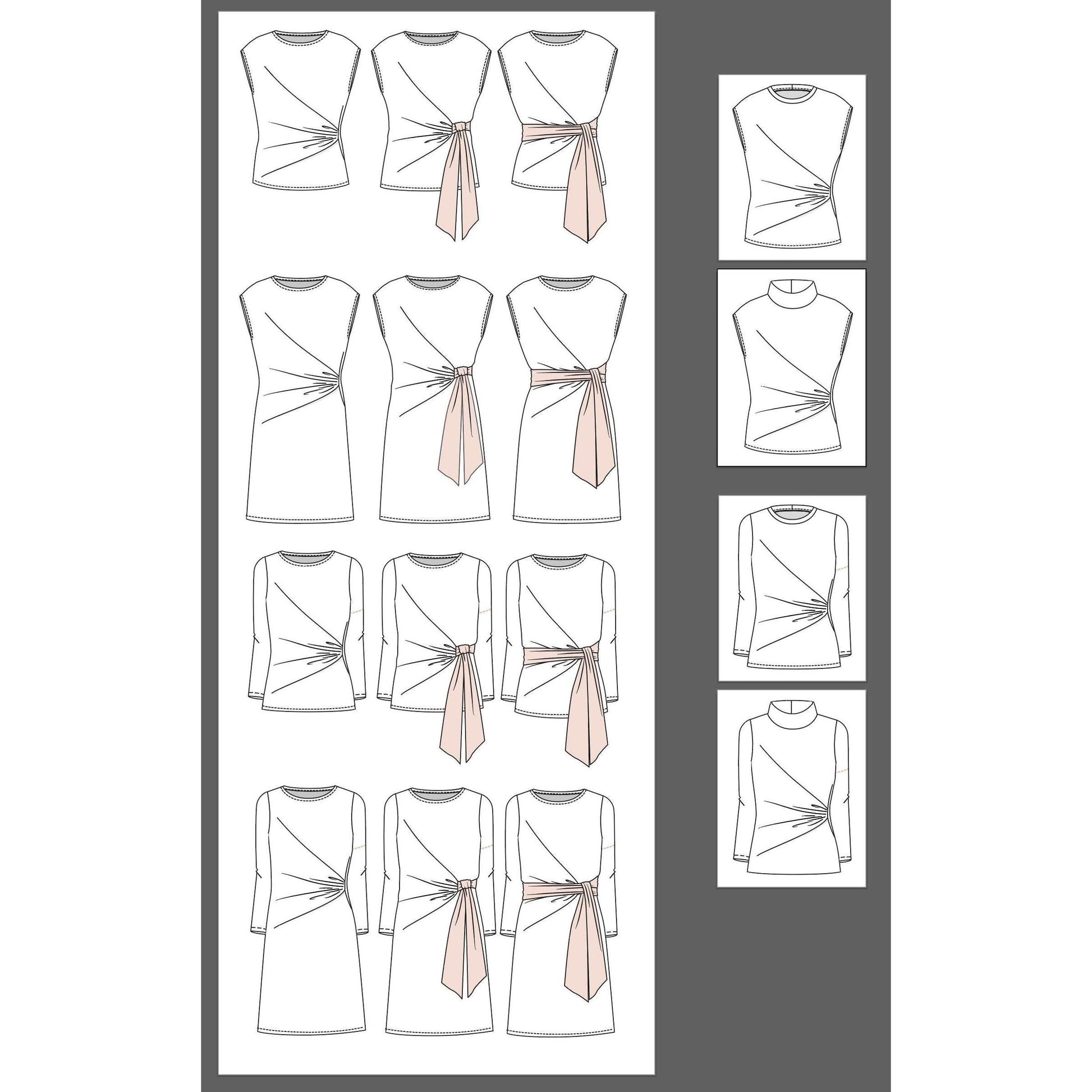 Jalie 3997 - RACHEL - All options included in the pattern