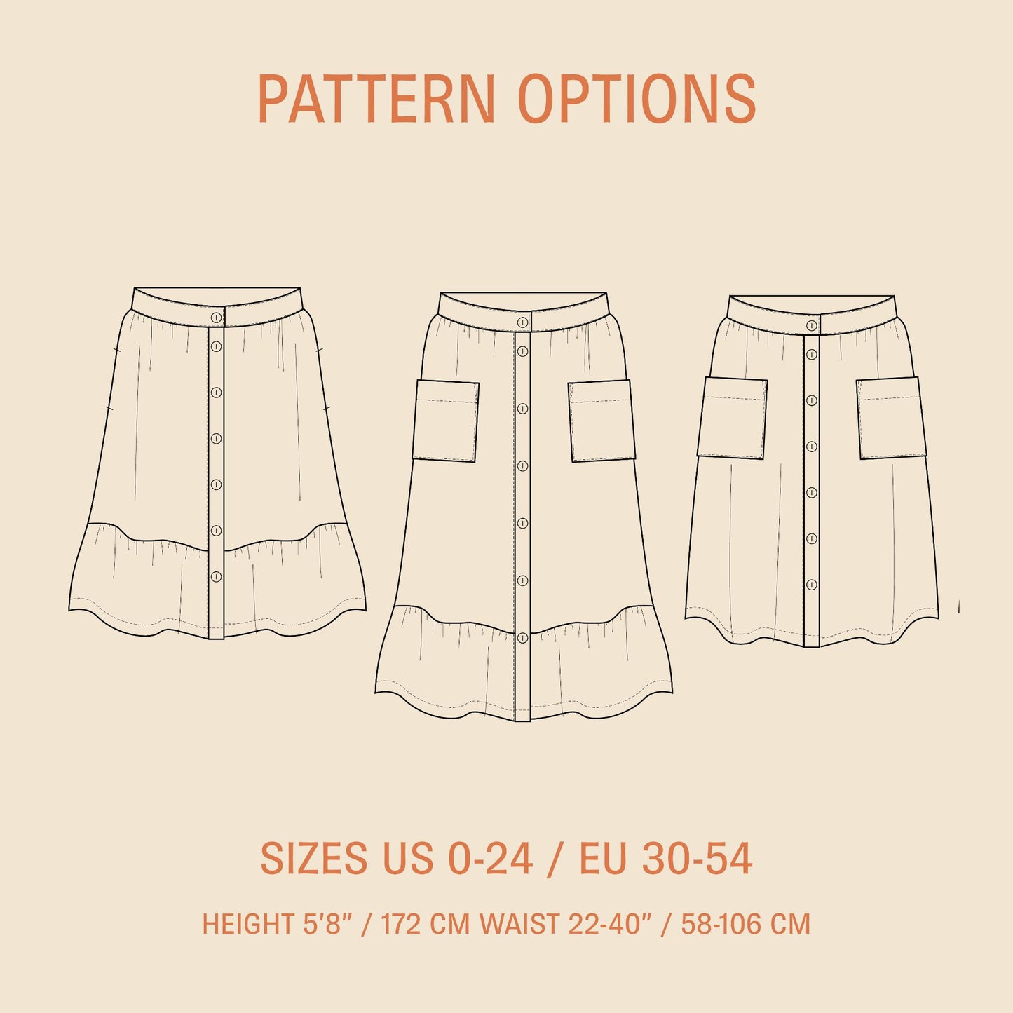Front Button Skirt Pattern Wardrobe By Me