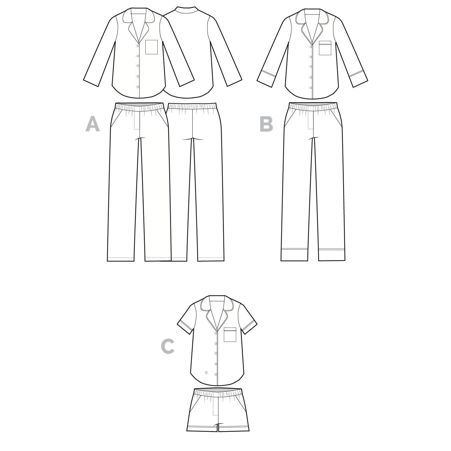 Carolyn Pajamas Pattern
