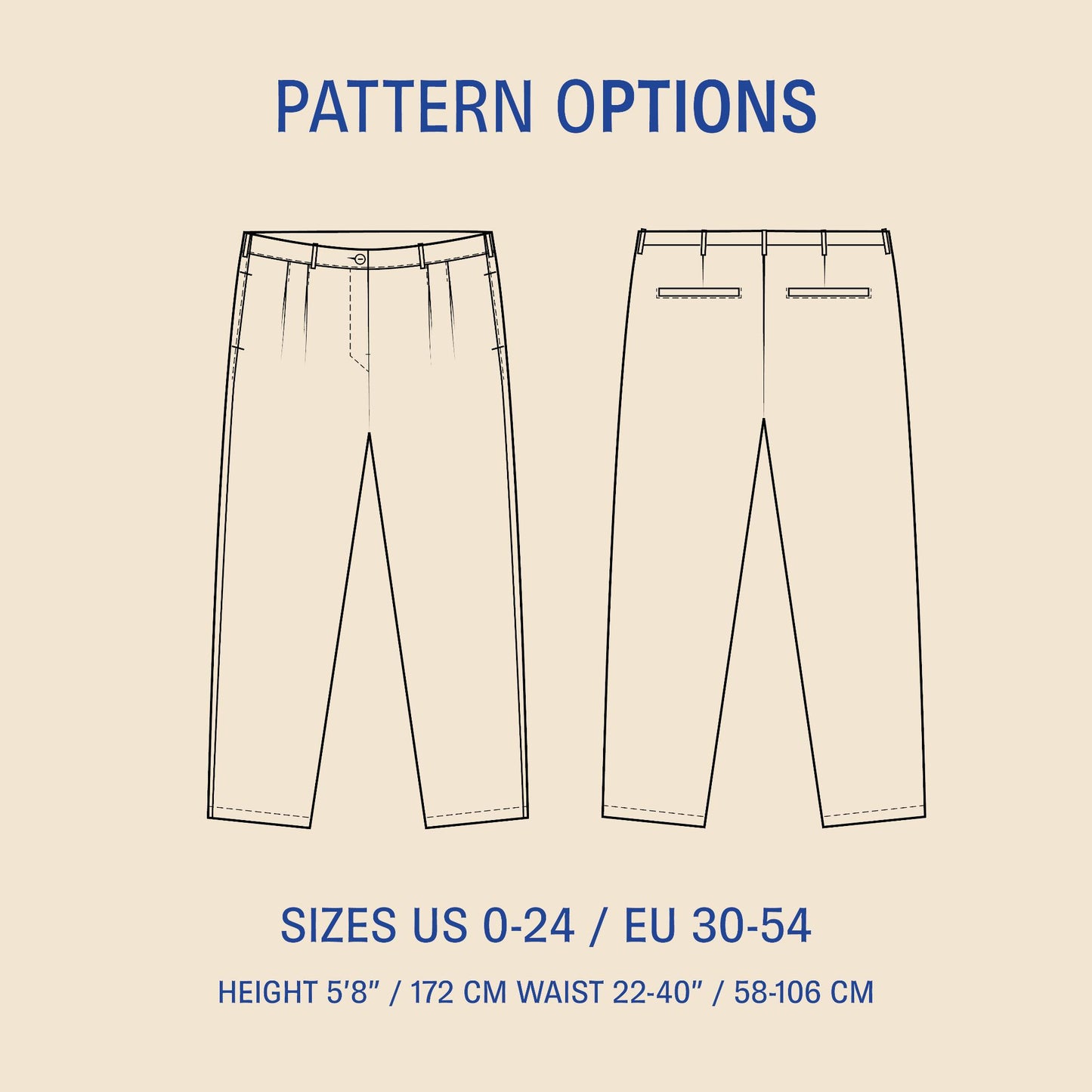 Cocoon Pants sewing pattern Wardrobe By Me