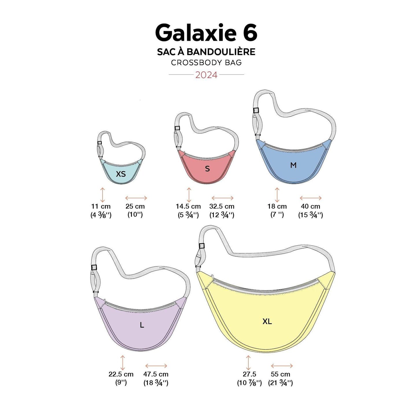 2024 // GALAXIE 6 - Crossbody Bags