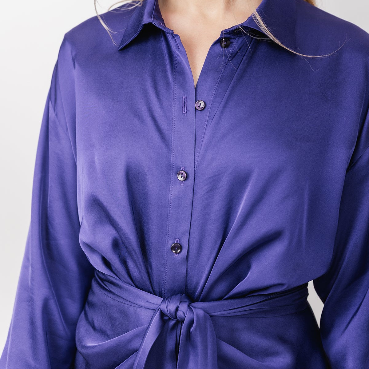 ILTA ruched shirt dress