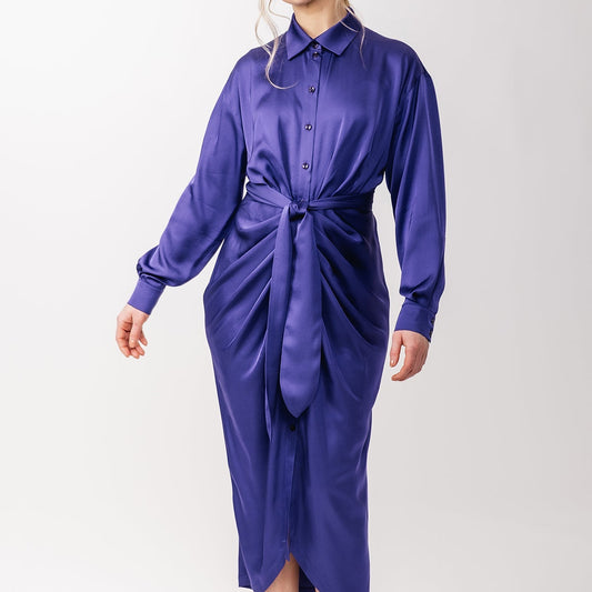 ILTA ruched shirt dress