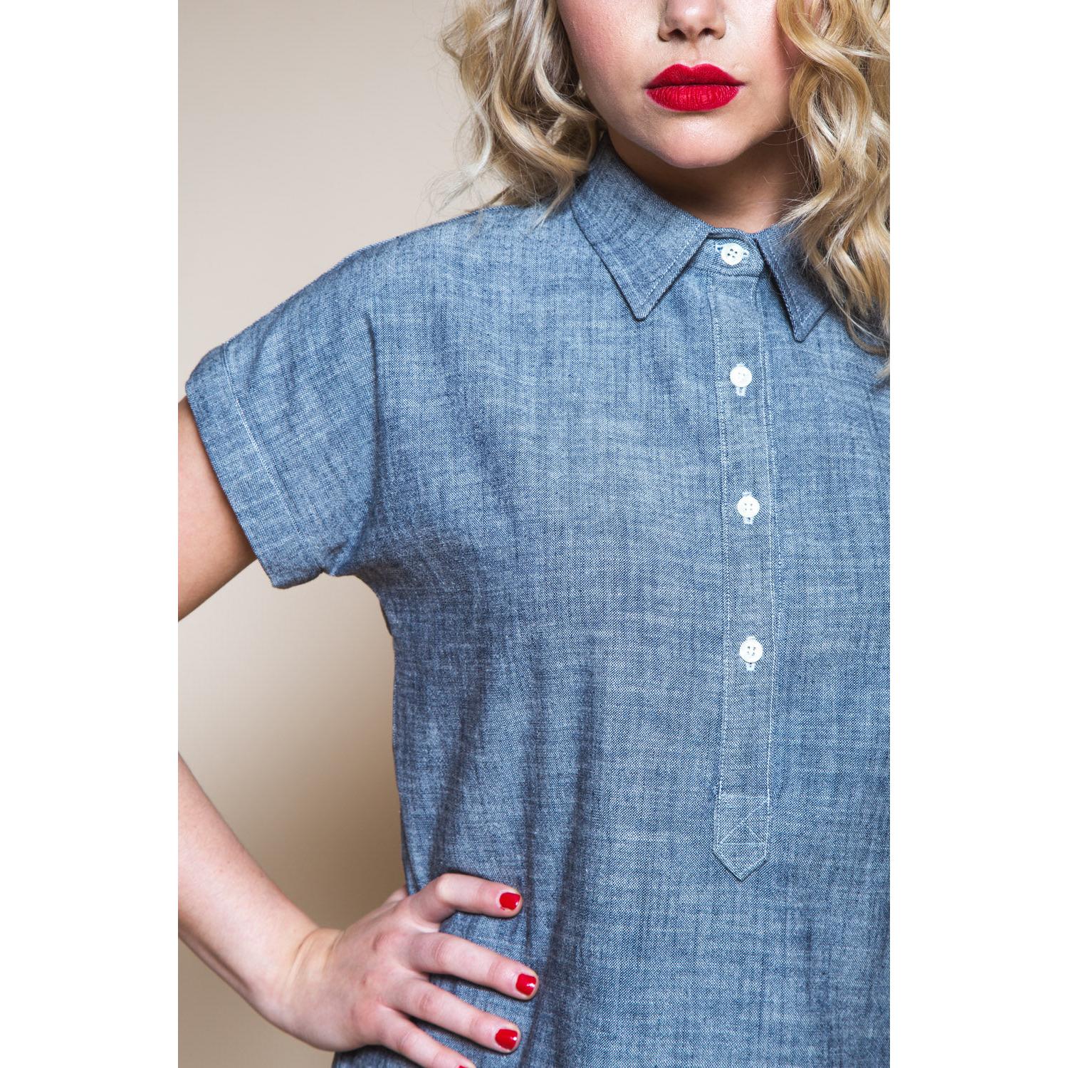 Kalle Shirt + Shirtdress Pattern