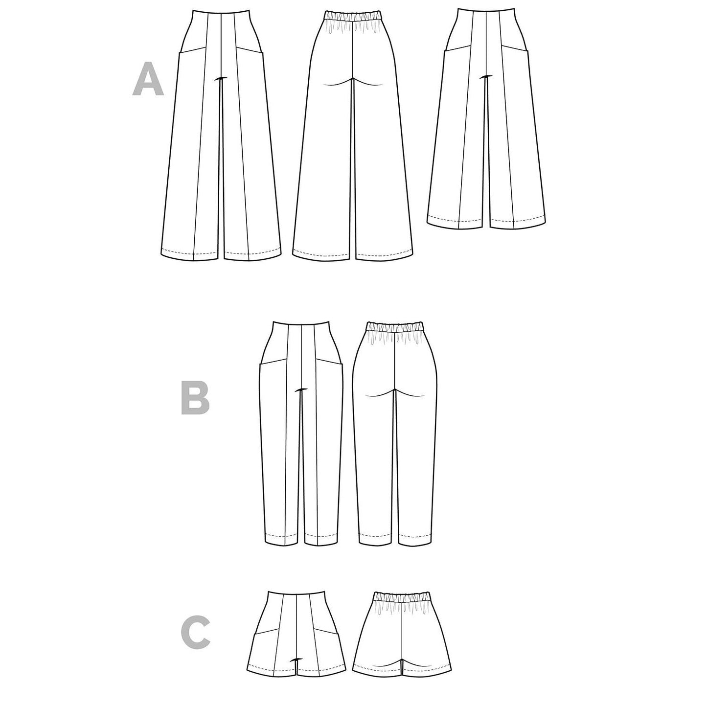 Pietra Pants + Shorts Pattern
