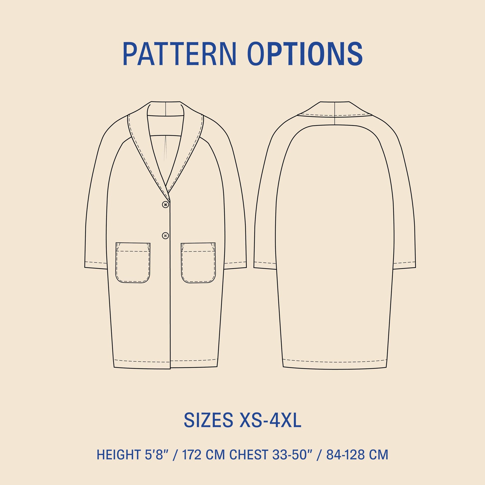 Cocoon Coat sewing pattern