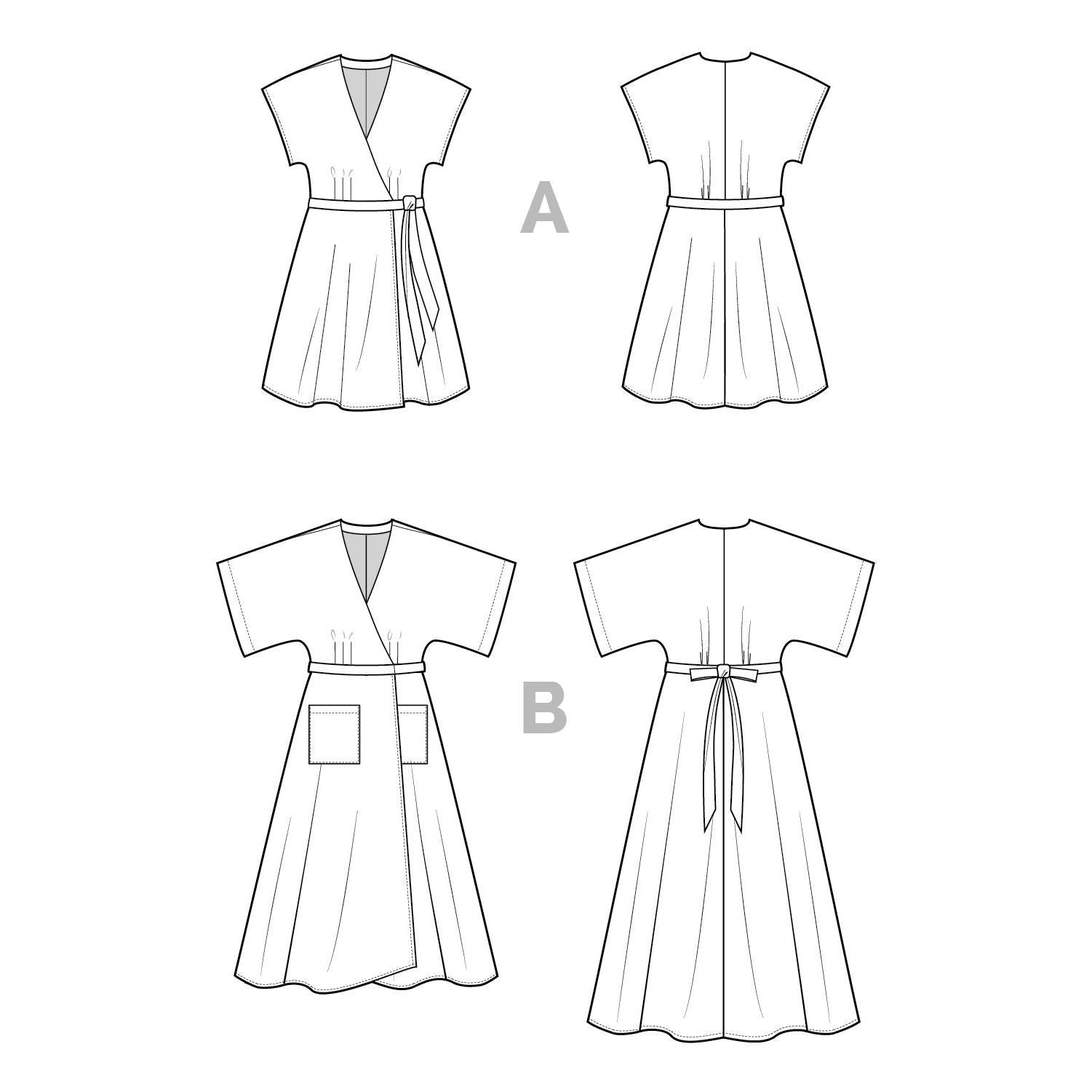 Elodie Wrap Dress Pattern