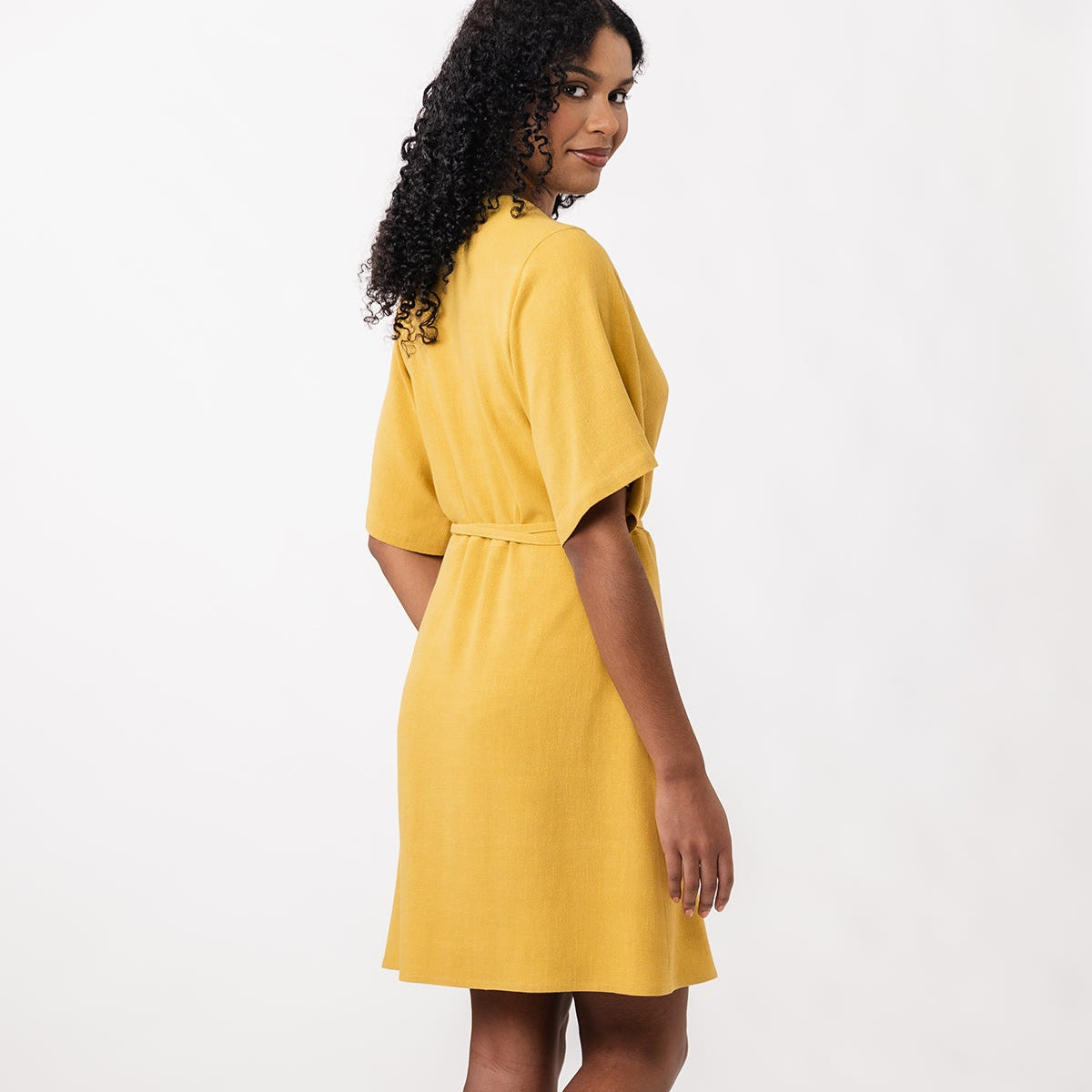 AARIA mini wrap dress